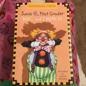 Junie B Jones book boo and I mean it